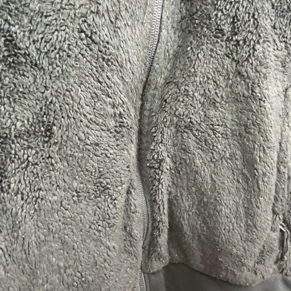 💟 THE NORTH FACE brown zip up fuzzy hoodie jacket - Picture 5 of 6